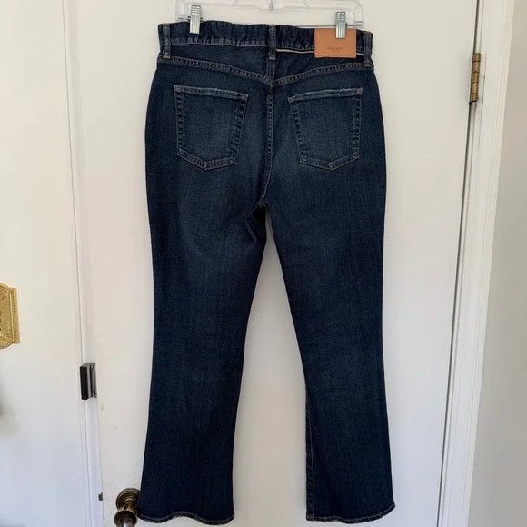 MOUSSY VINTAGE Jeans Women's Dark Wash Flare Leg Slit Denim Size 29